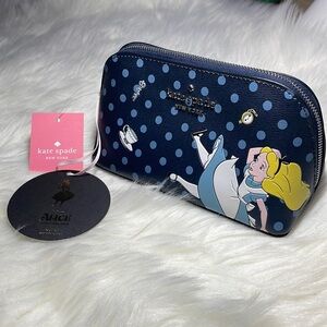 Kate Spade x Alice in Wonderland limited edited NWT Zip Pouch